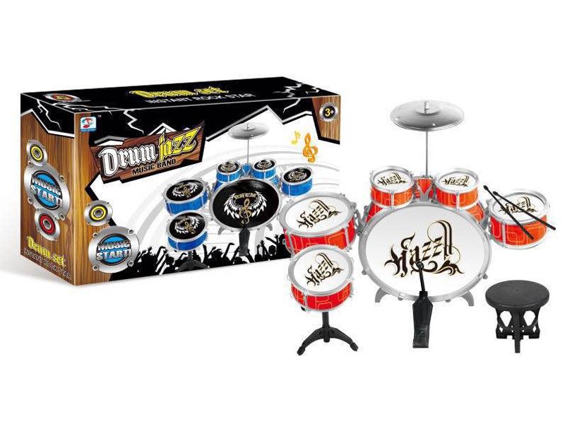 JAZZ DRUM W/CHAIR RED/BLUE - HP1090278