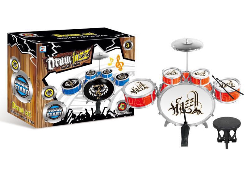 JAZZ DRUM W/CHAIR RED/BLUE - HP1090279