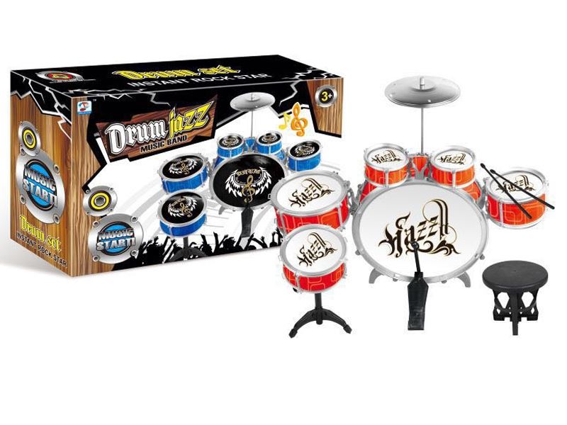JAZZ DRUM W/CHAIR RED/BLUE - HP1090280
