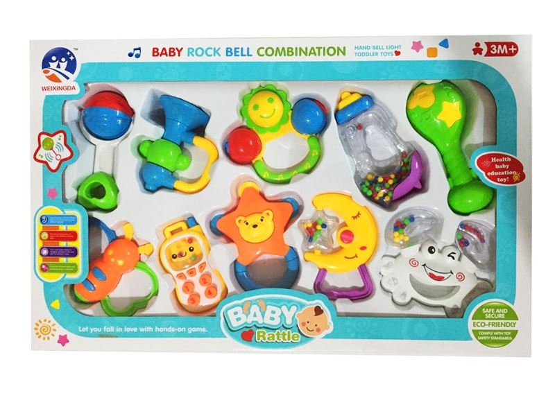 BABY RATTLE  10 PCS - HP1090305