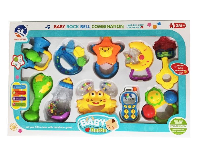 BABY RATTLE  10 PCS - HP1090306