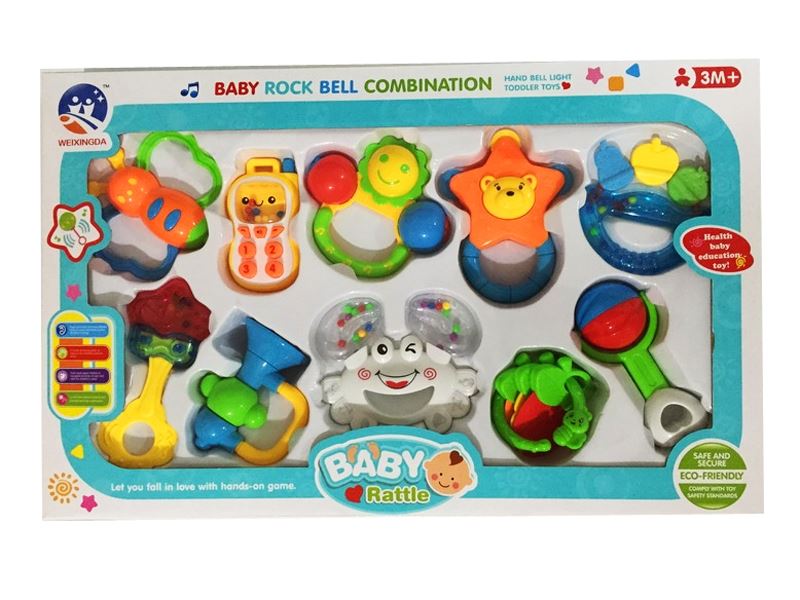 BABY RATTLE  10 PCS - HP1090308