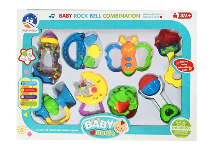 BABY RATTLE 8PCS - HP1090310