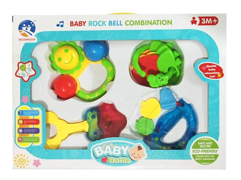 BABY RATTLE 4 PCS - HP1090318