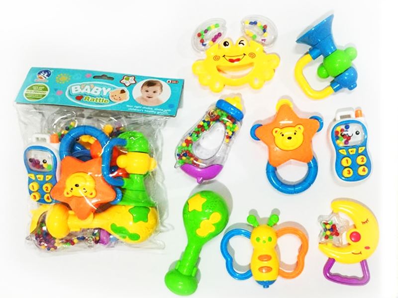 BABY RATTLE  8 PCS - HP1090321