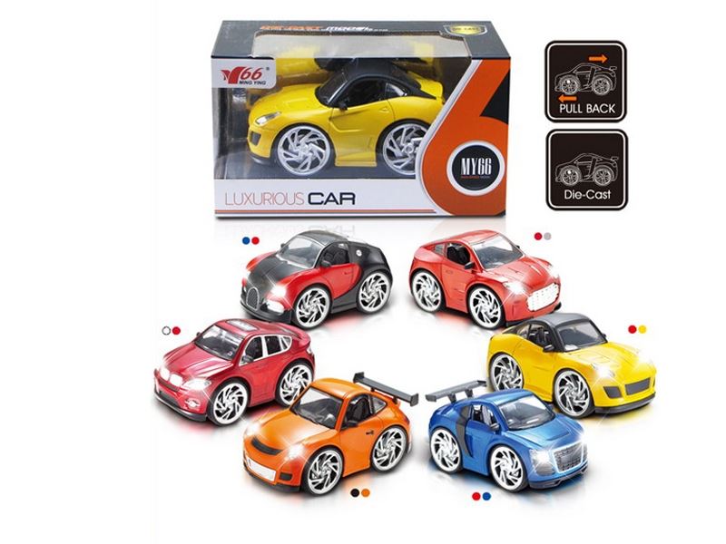 1:28 PULL BACK DIE CAST CARW/LIGHT & MUSIC INCLUDED BATTERY 6ASST - HP1090478