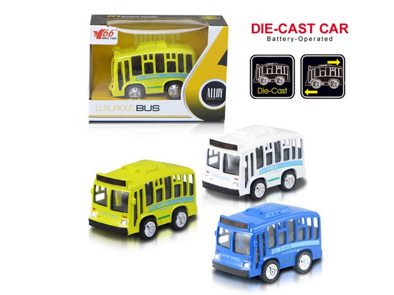 1:36 PULL BACK DIE CAST CAR BLUE/WHITE/YELLOW - HP1090509