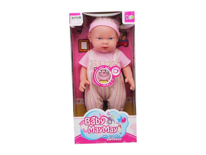 40CM VINYL DOLL W/4IC 2COLOR - HP1090531