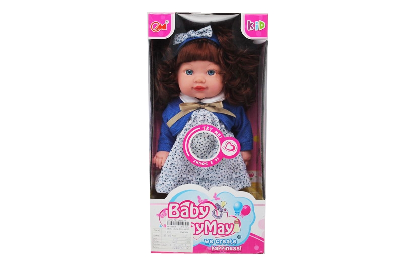 38CM VINYL DOLL W/6IC - HP1090536