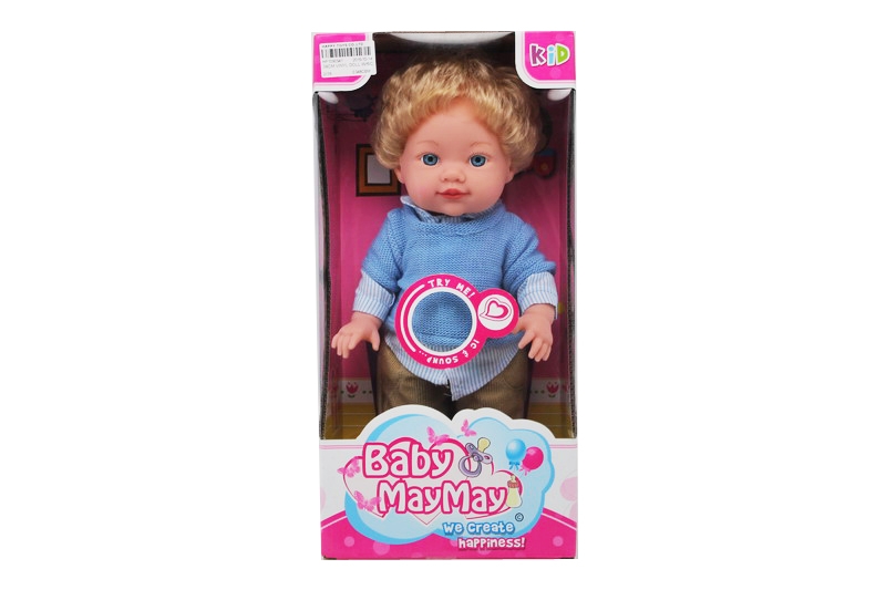 38CM VINYL DOLL W/ 6 SOUNDS IC - HP1090541