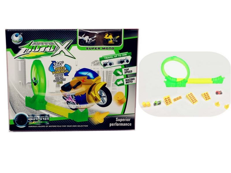 HIGH SPEED RAILWAY SET W/2PCS FRICTION MOTO - HP1090703