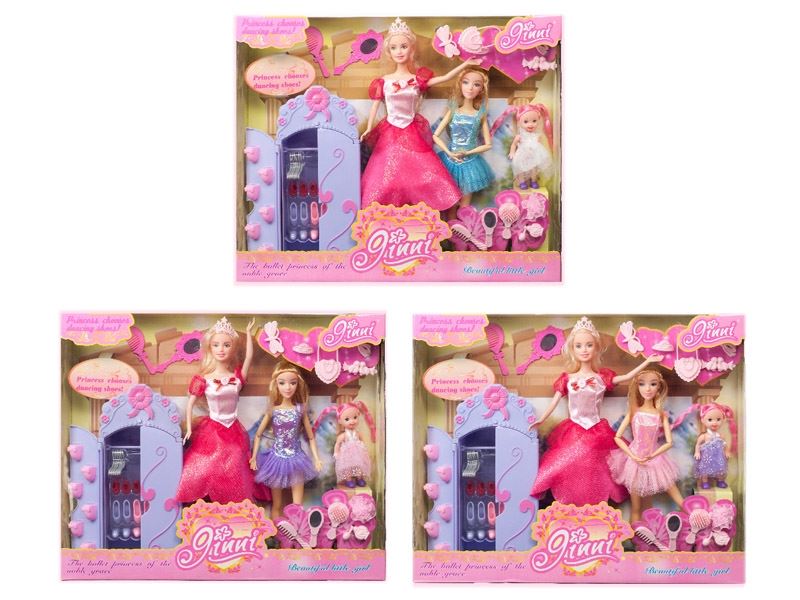 BENDABLE DOLL & JOINTS BODY DOLL W/ACCESSORIES 3ASST - HP1090810