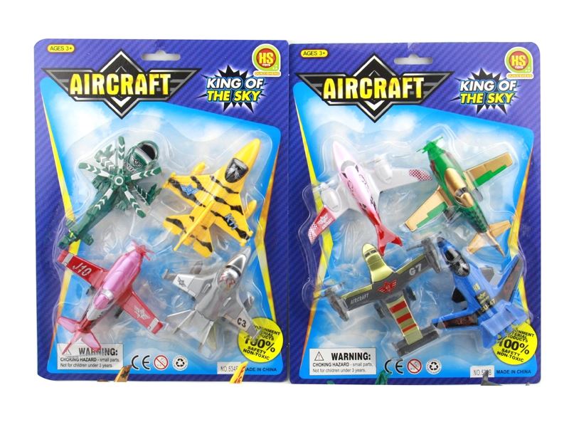 PULL BACK PLANE 4PCS 2ASST - HP1090853