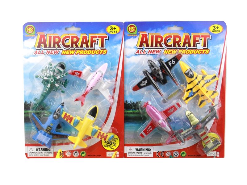 PULL BACK PLANE 4PCS 2ASST - HP1090856