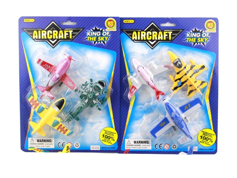 PULL BACK PLANE 3PCS 2ASST - HP1090858