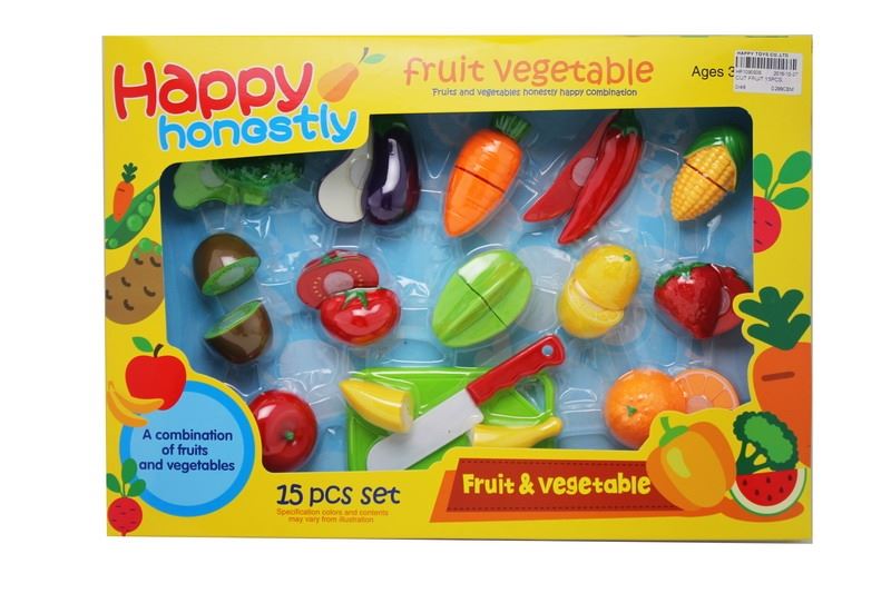 可切水果蔬菜套装（15块） - HP1090936