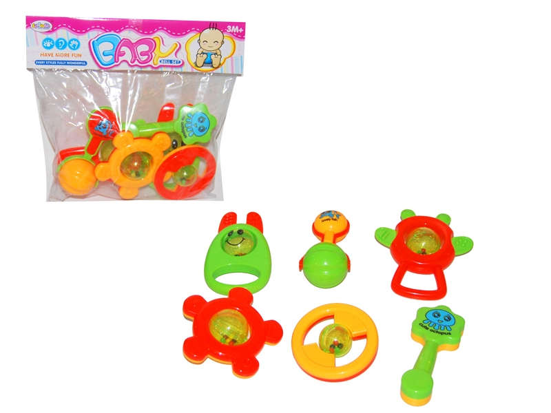BABY RATTLE  6 PCS - HP1091047