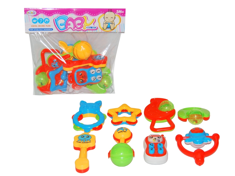 BABY RATTLE  8 PCS - HP1091050