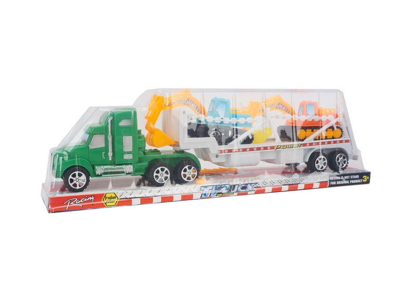 FRICTION TRUCK W/FREE WAY CAR RED/BLUE/GREEN - HP1091247