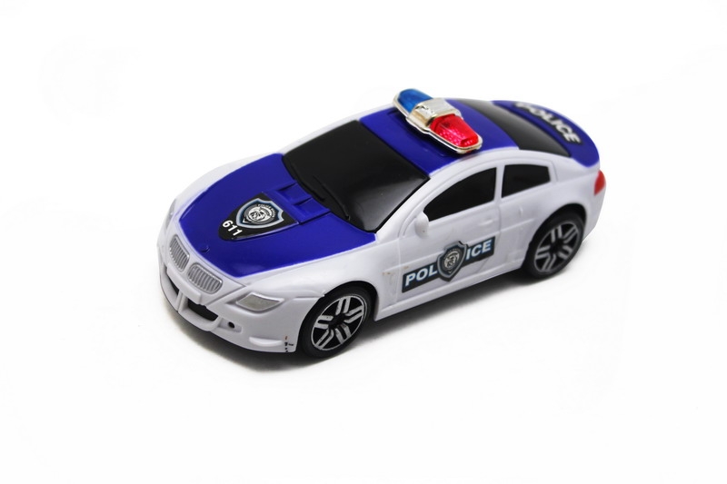 PULL BACK POLICE CAR BLUE/ORANGE/WHITE/YELLOW - HP1091366