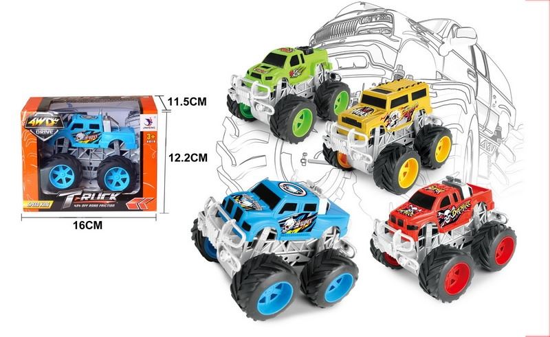 FRICTION CAR,RED/BLUE/YELLOW/GREEN - HP1091465