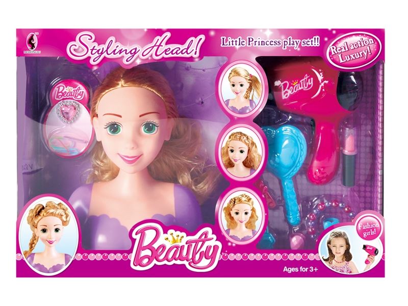 DOLL HEAD W/BEAUTY SET - HP1091687