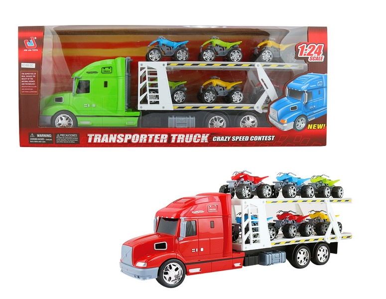 FRICTION TRUCK W/6 FREE WAY MOTORCYCLES - HP1091899