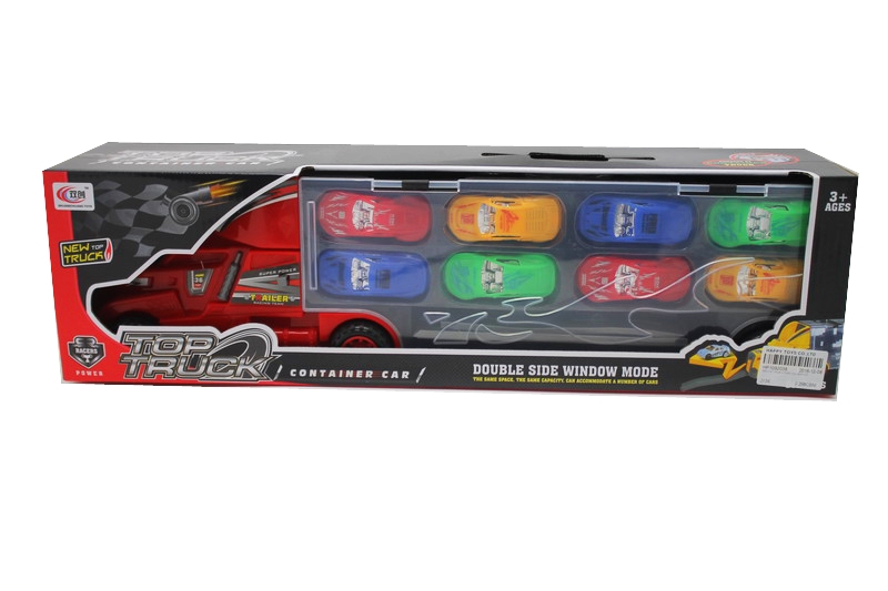 FREE WAY TRUCK W/16PCS PULL BACK CAR - HP1092038