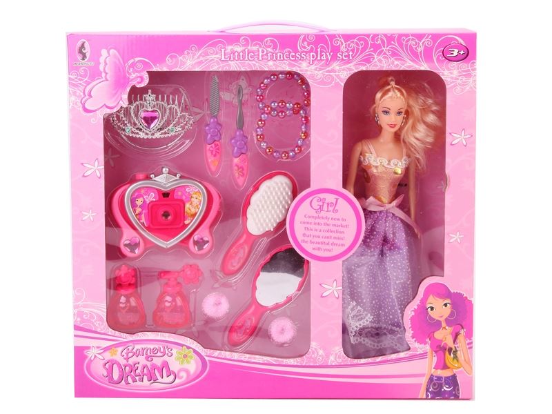 BEAUTY SET W/BENDABLE DOLL - HP1092139