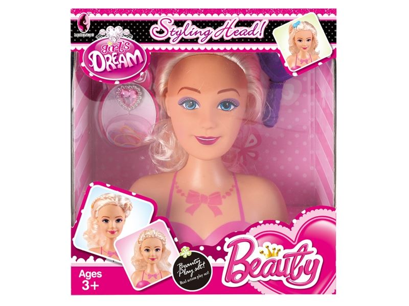 DOLL HEAD W/BEAUTY SET - HP1092171