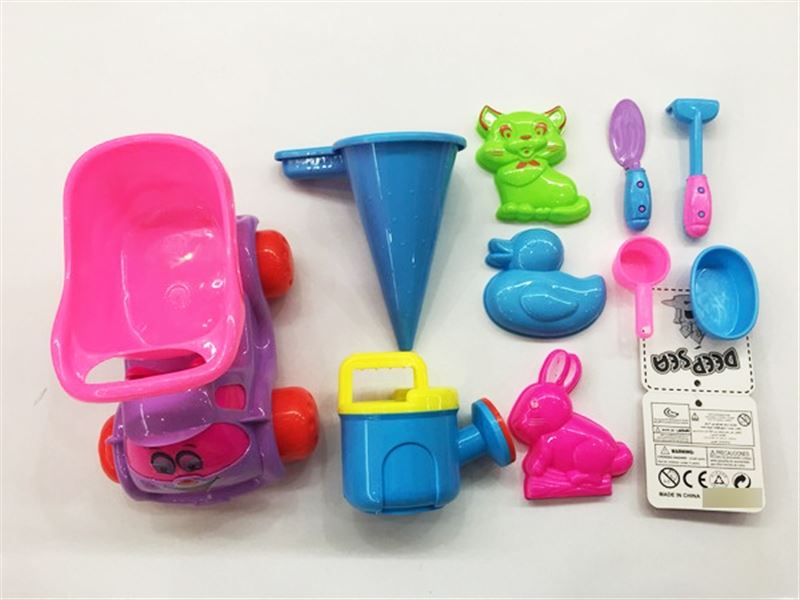 BEACH SET W/CAR 10PCS - HP1092325