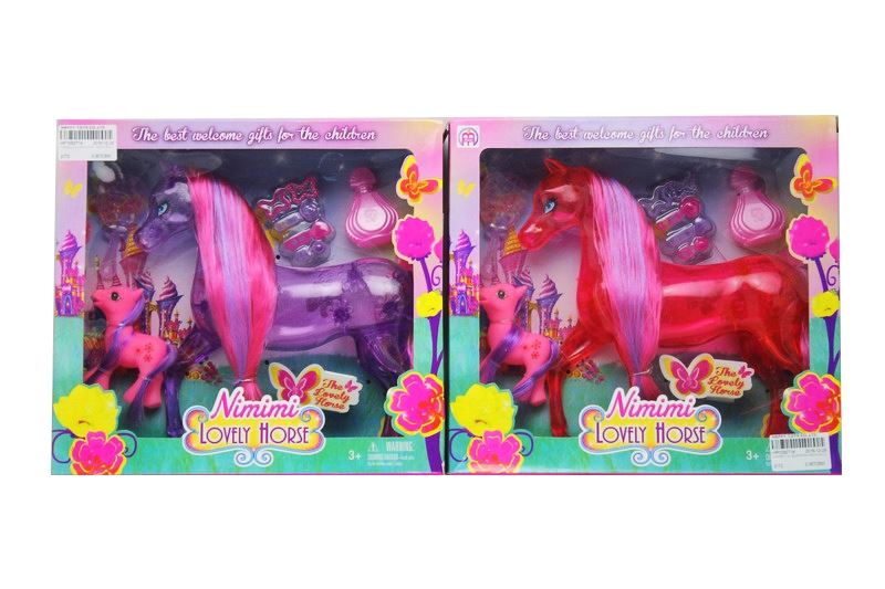 HORSE W/ACCESSORIES RED/PURPLE - HP1092714