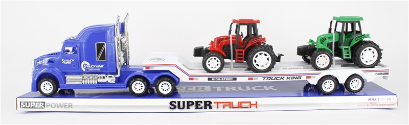 FRICTION TRUCK W/2 FRICTION CARS RED/BLUE - HP1092756