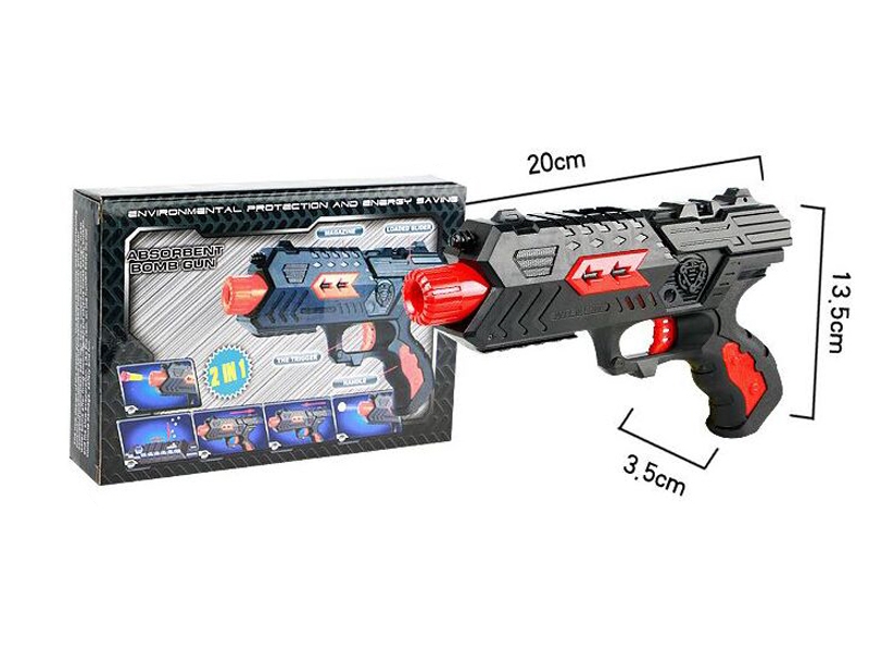 SHOOTING GUN W/WATER BULLET & SOFT BULIET - HP1092901