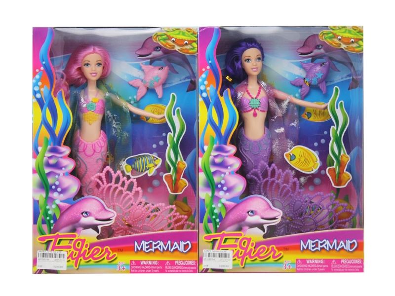 BENDABLE MERMAID W/LIGHT & MUSIC & ACCESSORY 2ASST - HP1093184