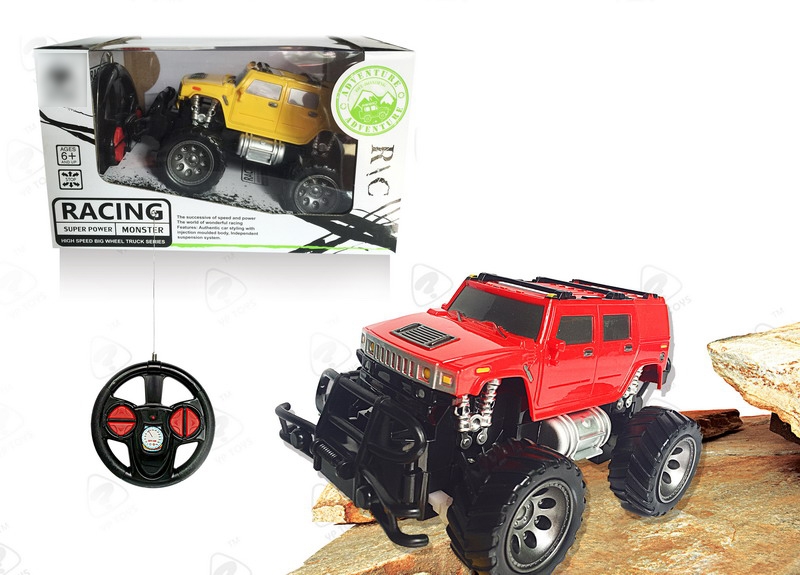 1:24 4 FUNCTION R/C CAR,NOT INCLUDED BATTERY RED/YELLOW - HP1093287