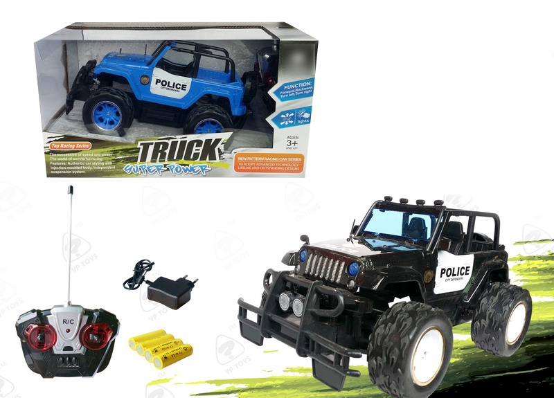1:16 4 FUNCTION R/C CAR W/LIGHT,INCLUDED BATTERY BLACK/BLUE - HP1093300