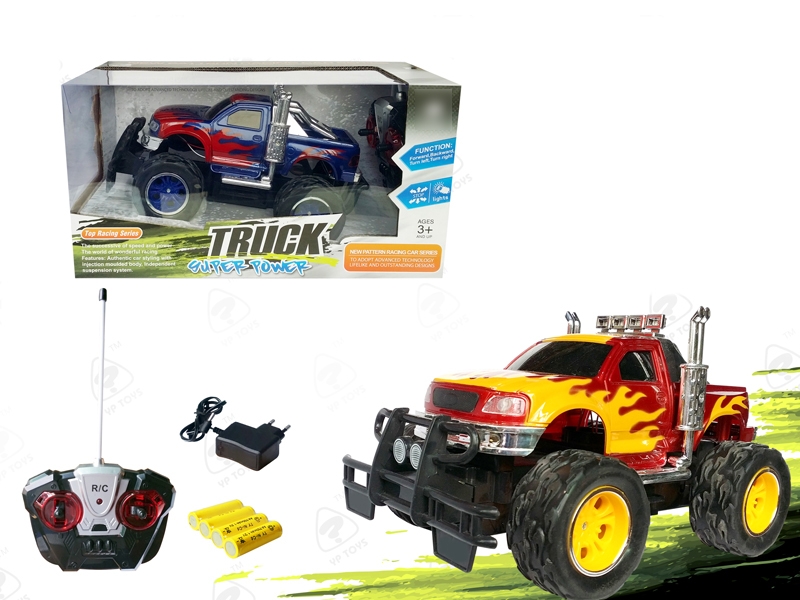 1:16 4 FUNCTION R/C CAR W/LIGHT,INCLUDED BATTERY RED/BLUE - HP1093304