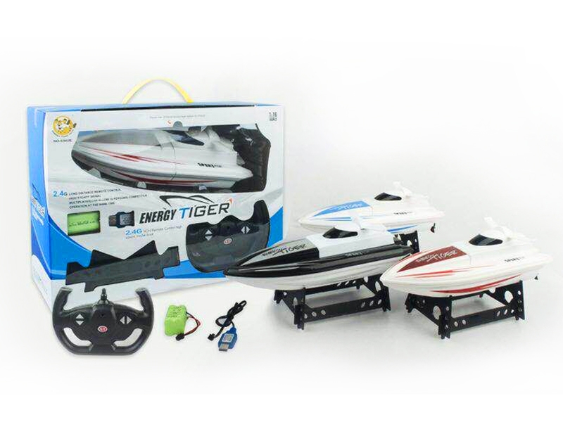 1:16 4FUNCTION R/C SPEED BOAT RED/BLUE/BLACK INCLUDED BATTERY - HP1093327