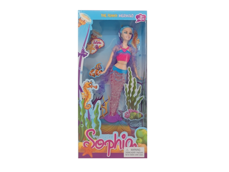 BENDABLE MERMAID W/LIGHT & MUSIC & ACCESSORY - HP1093386
