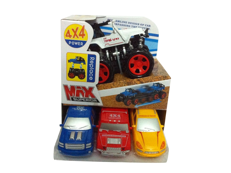FRICTION CAR WHTIE/RED/BLUE/YELLOW - HP1093604