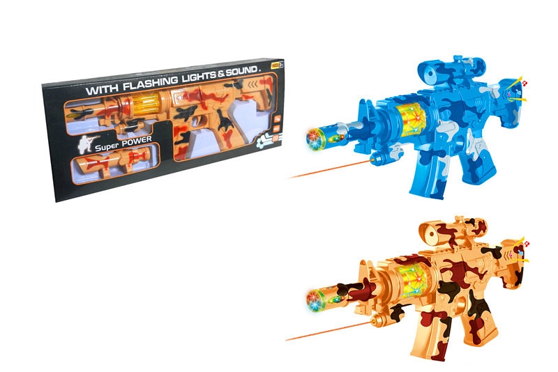 B/O GUN W/FLASH & INFRARED & SHAKE ORANGE/BLUE - HP1093725