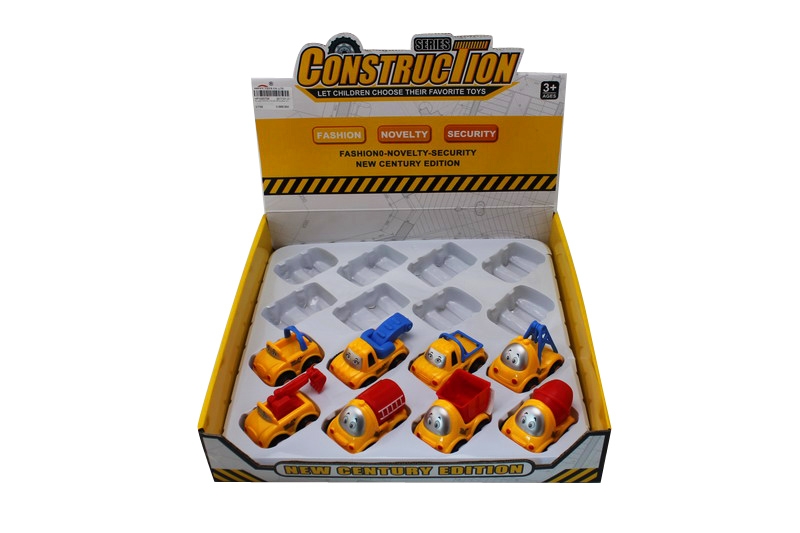 PULL BACK CONSTRUCTION CAR 16PCS/DISPLAY BOX - HP1093734