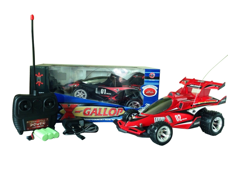 4 FUNCTION R/C CAR RED/BLACK 2ASST - HP1093814