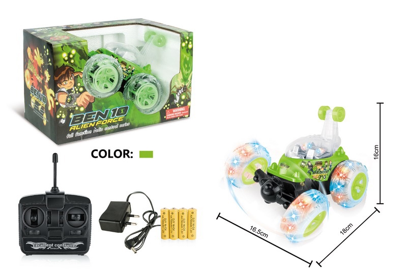 4 FUNCTION R/C STUNT CAR W/LIGHT & MUSIC,INCLUDED BATTERY - HP1093929
