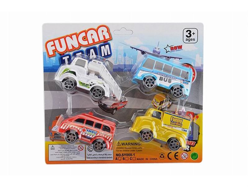 PULL BACK CAR 4PCS - HP1095173