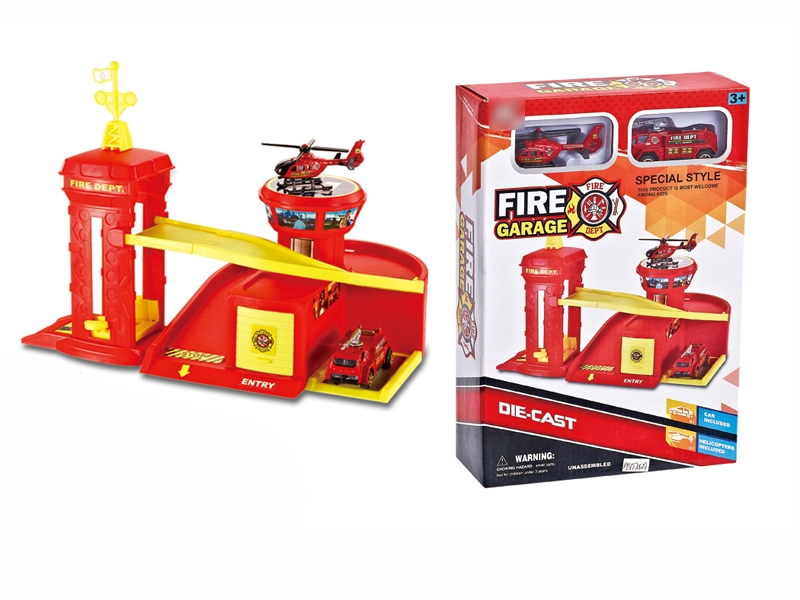 FIRE GARGAE W/ DIE CAST CAR - HP1096097