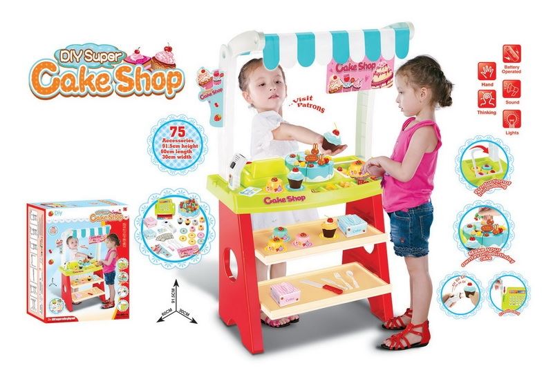 Diy super cake shop w/sound&light (no included batteries 5AA) - HP1096408
