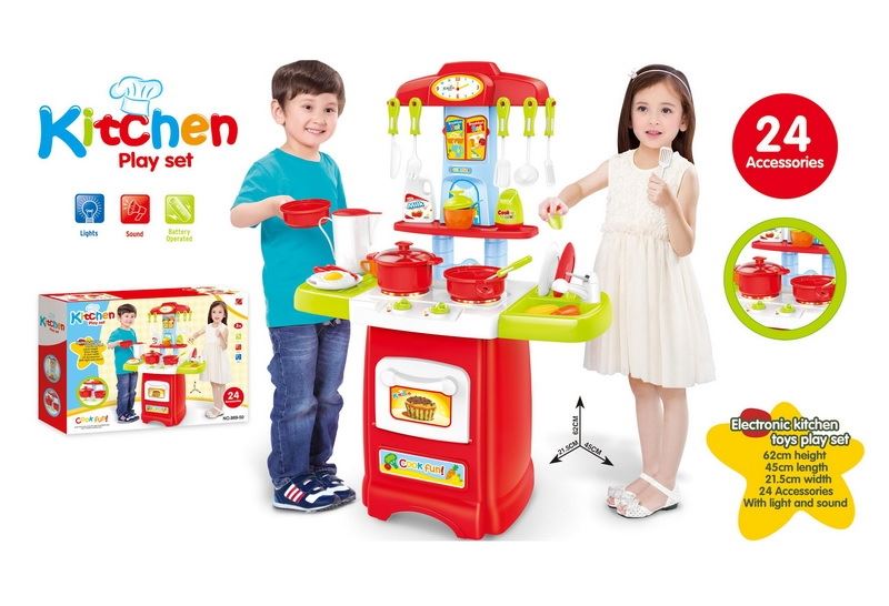 Kitchen table set with sound&light (no included 3pcs 1.5V AA batteries) - HP1096417