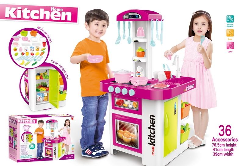 Fashion kitchen table set w/sound&light(not included 3pcs 1.5V AA batteries) - HP1096420